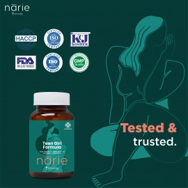 Zeroharm | Narie Teen Girl Formula Tablets | For Regular Periods | 180 Tablets