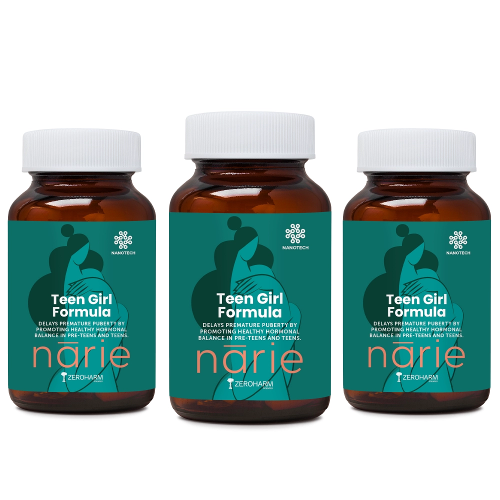 Zeroharm | Narie Teen Girl Formula Tablets | For Regular Periods | 180 Tablets