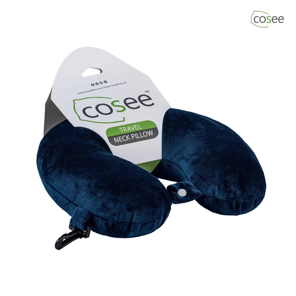 Sleepcosee | Neck Pillow For Neck Support | Dark Blue