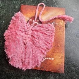 Happy Cultures Pink Bookmark | Handcrafted