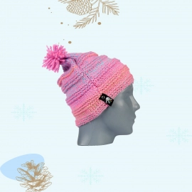 Happy Cultures | Pink Crocheted Beanie | Handcrafted