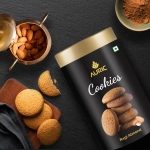 Auric | Ragi Almond Cookies | 1 Tin |20 Cookies | 14g Each