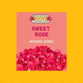 Rose Natural Incense Cone | Fresh Pooja Dhoop