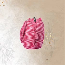 Happy Cultures | Rose Pink Tassel Potli Bag | Handcrafted