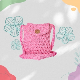 Happy Cultures | Rose White Crocheted Sling Bag | Handcrafted
