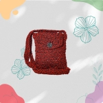 Happy Cultures | Ruby Black Crocheted Sling Bag | Handcrafted