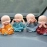 Cute Handcrafted Buddha Monks for Home Decor and Car Dashboard Statue | Set of 4 