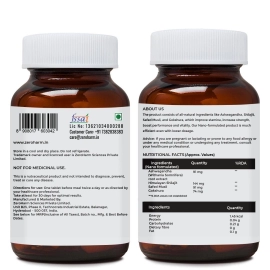 Zeroharm | Nano Himalayan Shilajit With Ashwagandha & Safed Musli | 180 Tablets