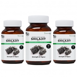 Zeroharm | Nano Himalayan Shilajit With Ashwagandha & Safed Musli | 60 Tablets