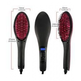 Simply Straight Women's 2 in 1 Ceramic Hair Straightener Brush | Pack of 1