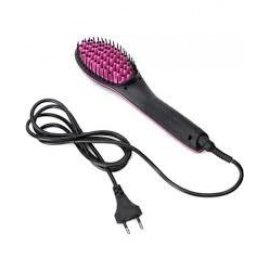 Simply Straight Women's 2 in 1 Ceramic Hair Straightener Brush | Pack of 1