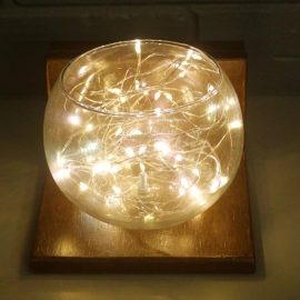 Barish Handcrafted Decor Single Goblet | Walnut