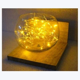 Barish Handcrafted Decor Single Goblet | Walnut