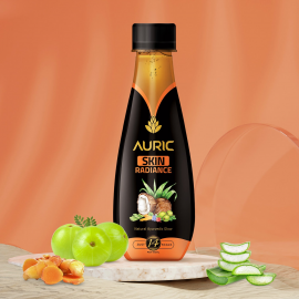 Auric | Skin Radiance Juice | Ayurvedic Skin Glow Drink | 72 Bottles