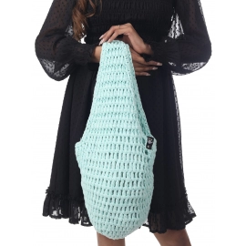 Happy Cultures | Sky Blue Cotton Crochet Beach Bag | Handcrafted
