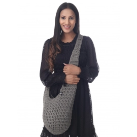 Happy Cultures | Smoke Grey Cotton Crochet Beach Bag | Handcrafted