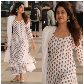 Stylish Rayon Printed Kurta With Palazzo And Dupatta Set