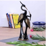 Table Top Polyresin Pair of Kissing SwanDuck Showpiece Statue | 33 cm