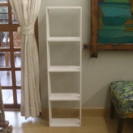 Barish Handcrafted Decor Tall Mutipurpose Stand | White