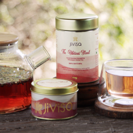 Jivisa | The Hibiscus Blend - Energising Herbal Tea (Tisane) - TIN 25 GM