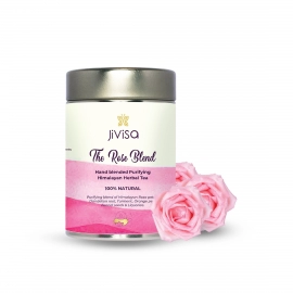 Jivisa | The Rose Blend - Skin Purifying Herbal Tea (Tisane) - POUCH 50 GM