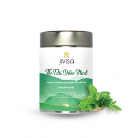 Jivisa | The Tulsi Detox Blend - Green Tea - TIN 50 GM