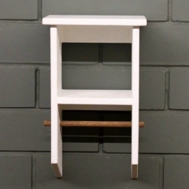 Barish Handcrafted Decor Tissue Paper Holder Wall Unit | White