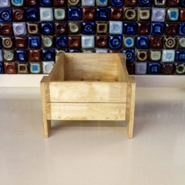 Barish Handcrafted Decor Veg & Fruit Simple Basket | Single | Rubberwood