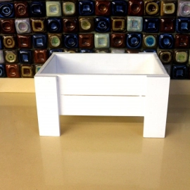 Barish Handcrafted Decor Veg & Fruit Simple Basket | Single | White