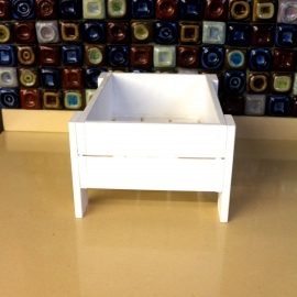 Barish Handcrafted Decor Veg & Fruit Simple Basket | Single | White