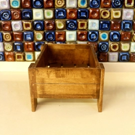 Barish Handcrafted Decor Veg & Fruit Simple Basket | Single | Walnut