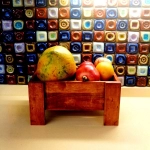 Barish Handcrafted Decor Veg & Fruit Simple Basket | Single | Firewood