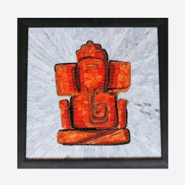 Barish Handcrafted Decor Wall Art Mosaic | Ganesha