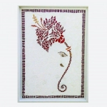 Barish Handcrafted Decor Wall Art Mosaic | Handmade Design Ganesha