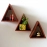 Barish Handcrafted Decor Wall Shelves Triangular | Set Of 3 | Firewood
