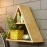 Barish Handcrafted Decor  Wall Shelf Triangular For Home Decor | Rubberwood