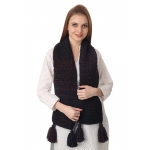 Happy Cultures Warm Blue Ombre Crocheted Unisex Scarf | Handmade