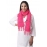 Happy Cultures Warm Fiery Rose Pink Knitted Scarf | Handmade