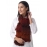 Happy Cultures Warm Mahogany Jhalar Crochet Scarf | Handmade