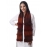 Happy Cultures Warm Mahogany Jhalar Crochet Scarf | Handmade