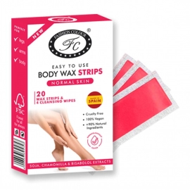 Fashion Colour Wax Strip | 20 Wax Strips & Cleansing Wipes (Normal Skin)