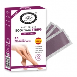 Fashion Colour Wax Strip | 20 Wax Strips & Cleansing Wipes (Dry Skin)