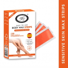 Fashion Colour Wax Strip | 20 Wax Strips & Cleansing Wipes (Sensitive Skin)