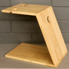 Barish Handcrafted Decor Wooden Wine And Glass Holder | Rubberwood