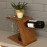 Barish Handcrafted Decor Wooden Wine And Glass Holder | Walnut