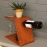 Barish Handcrafted Decor Wooden Wine And Glass Holder | Firewood