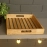 Barish Handcrafted Decor Wooden Tray 12 x 12 | Rubberwood