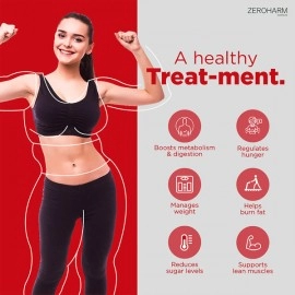 Zeroharm | Fat Burner Tablets | Metabolism Booster & Weight Loss Supplement | Arms, Thighs, Hips, Chin & Belly Fat Burner for Men & Women | Reduces Cholesterol & Sugar Levels