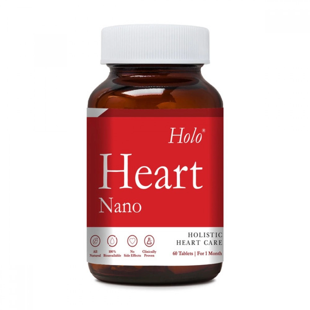 Zeroharm | Holo Heart Tablets | Plant Based | Men & Women Heart Health Supplements | Prevents Coronary Artery Disease | Manages Lipid Profile | Lowers Cholesterol Levels | Prevents Blockages | Maintains Homocysteine Levels | 60 Veg Tablets