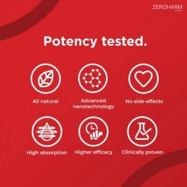 Zeroharm | Holo Heart Tablets | Plant Based | Men & Women Heart Health Supplements | Prevents Coronary Artery Disease | Manages Lipid Profile | Lowers Cholesterol Levels | Prevents Blockages | Maintains Homocysteine Levels | 60 Veg Tablets